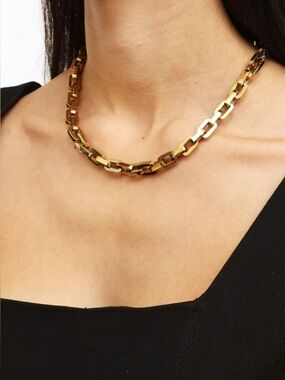 New Eddie Borgo Supra Link Gold Necklace | Chunky Link | Statement Necklace